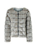 Lavand Grey Faux Fur Jacket