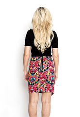 Zip Asymmetrical Skirt