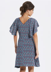 Ditsy Floral Tie-front Dress